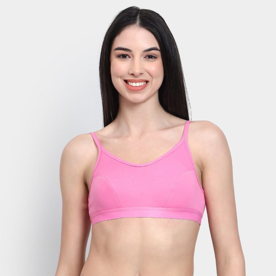 Ladies' Non-Padded Bra, Pink, large image number null